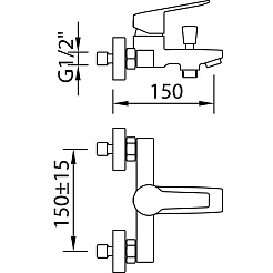 Clever Смеситель для ванны START XTREME C1 99289 – фотография-2